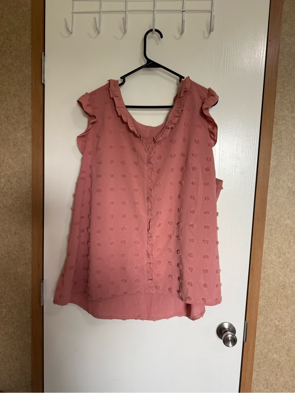 SHEIN Dusty Rose Ruffle V-Neck Sleeveless Camisole